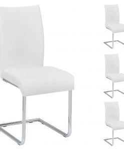 IDIMEX Esszimmerstuhl ALADINO (4er-Set) - Weiß