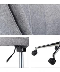 Relaxdays Höhenverstellbarer Drehstuhl in Grau -Deutschland Stühle Verkaufs-Shop c49b970a65ce455e94a46de5a625e7de