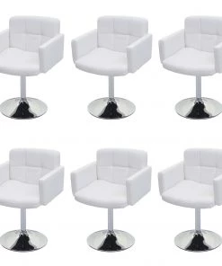HWC Esszimmerstuhl Orlando (6er Set) - Weiß