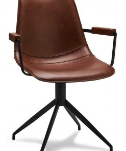 Ebuy24 Isabel Esszimmerstuhl Drehstuhl - Eiche Schwarzbraun Dekor