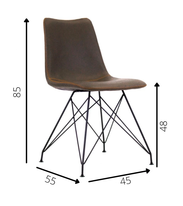 Dimehouse Viano Esszimmerstuhl Industrial 7 Dimehouse Viano Esszimmerstuhl Industrial – Bild 7