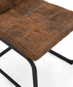 B&D home Schwingstuhl OLE - Braun - Schwarz - Schwarz - 4er Set - Textil - Metall -Deutschland Stühle Verkaufs-Shop cc4a654111f74f1bbe26a947a34238df