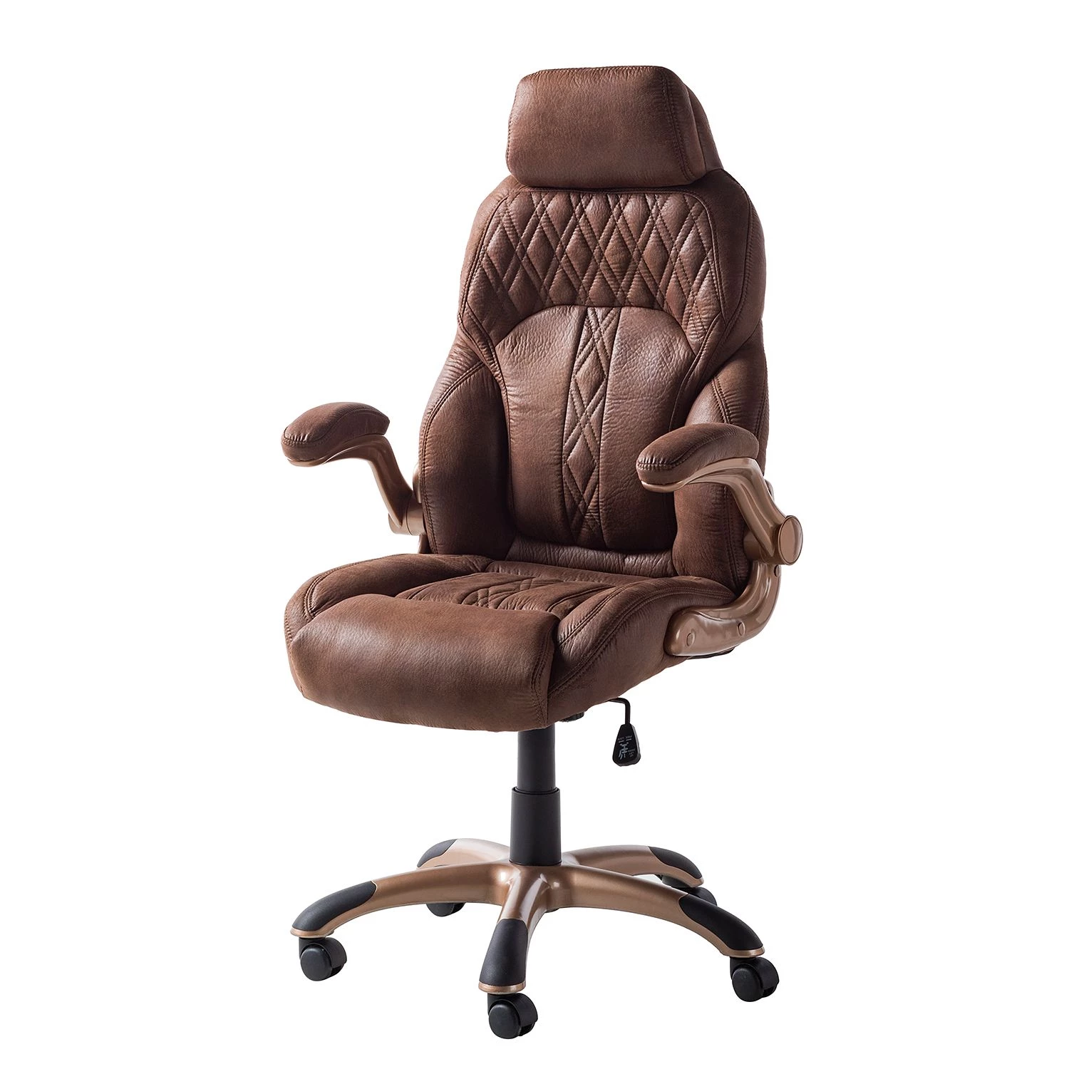 Home24office Chefsessel Baylor XXL - Braun / Kupfer 1 Home24office Chefsessel Baylor XXL - Braun / Kupfer