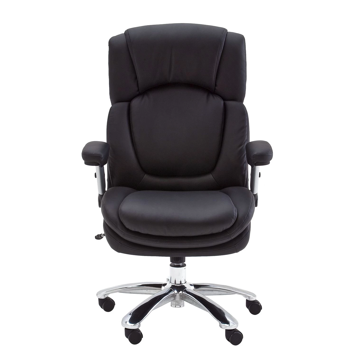 Fredriks Chefsessel Buda XXL - Kunstleder - Schwarz / Silber 4 Fredriks Chefsessel Buda XXL - Kunstleder - Schwarz / Silber – Bild 4