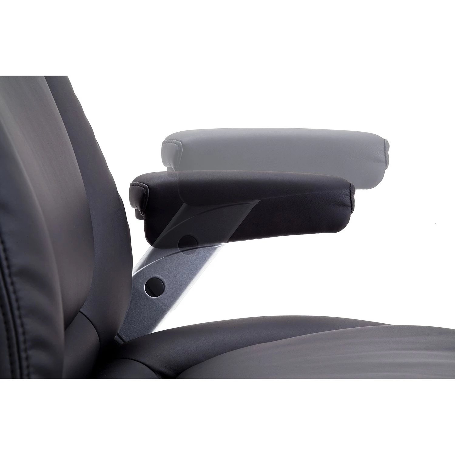 Fredriks Chefsessel Buda XXL - Kunstleder - Schwarz / Silber 13 Fredriks Chefsessel Buda XXL - Kunstleder - Schwarz / Silber – Bild 13