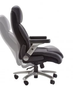 Fredriks Chefsessel Deverre XXL - Kunstleder - Schwarz / Silber -Deutschland Stühle Verkaufs-Shop chefsessel deverre xxl kunstleder schwarz silber 5159096