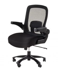 Fredriks Chefsessel Gandy XXL - Webstoff / Metall - Schwarz