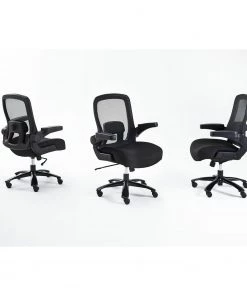 Fredriks Chefsessel Gandy XXL - Webstoff / Metall - Schwarz -Deutschland Stühle Verkaufs-Shop chefsessel gandy xxl mesh webstoff schwarz 5159284