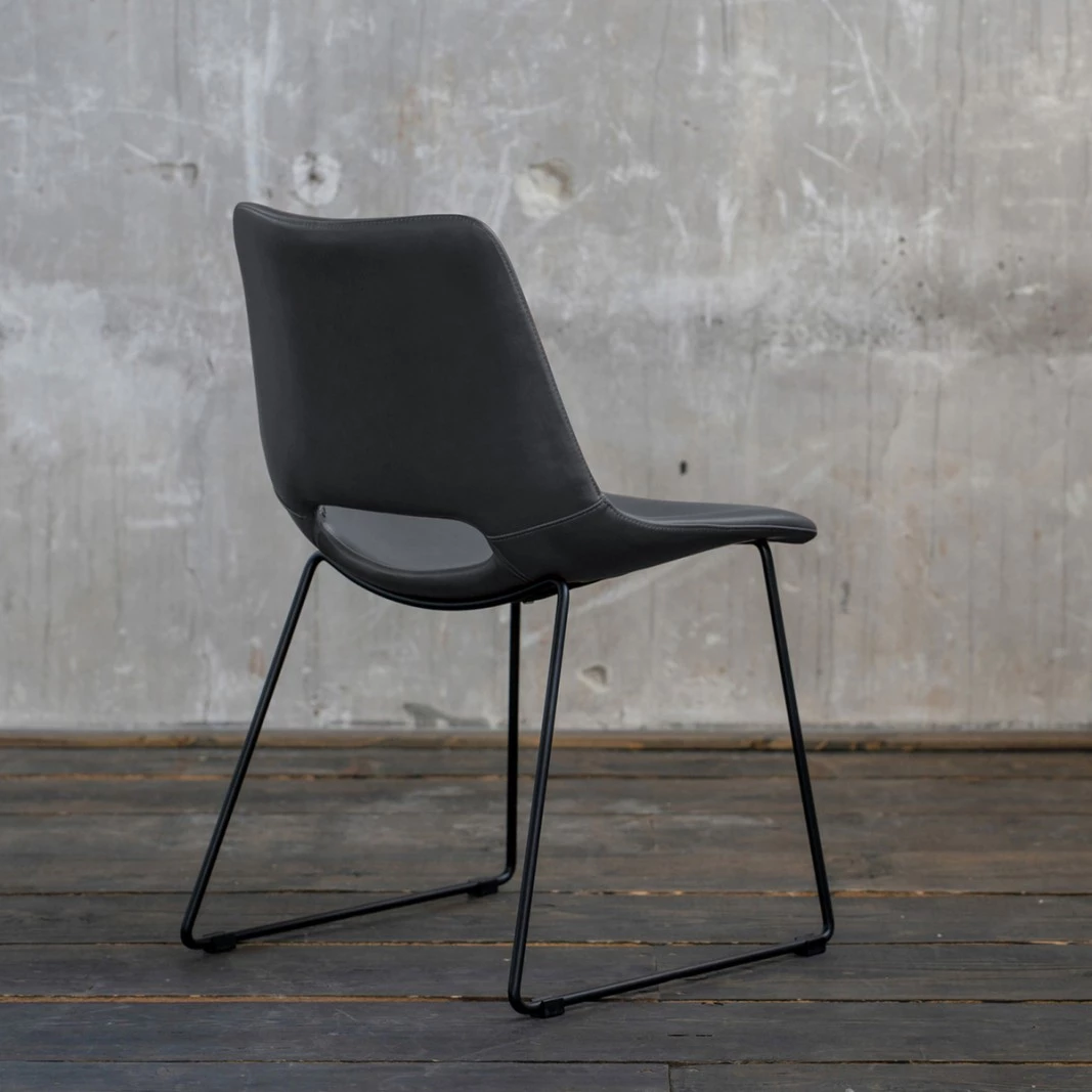 KAWOLA Stuhl ASCO Kunstleder - Schwarz 6 KAWOLA Stuhl ASCO Kunstleder - Schwarz – Bild 6
