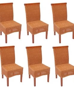 HWC Esszimmerstuhl M42 (6er-Set) - Ohne Sitzkissen