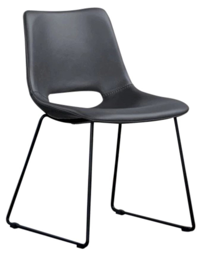 KAWOLA Stuhl ASCO Kunstleder - Schwarz 1 KAWOLA Stuhl ASCO Kunstleder - Schwarz
