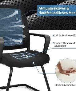 Costway Bürostuhl mit Rückenlehne -Deutschland Stühle Verkaufs-Shop d129a2424a2445a69484aa0450eaf32e