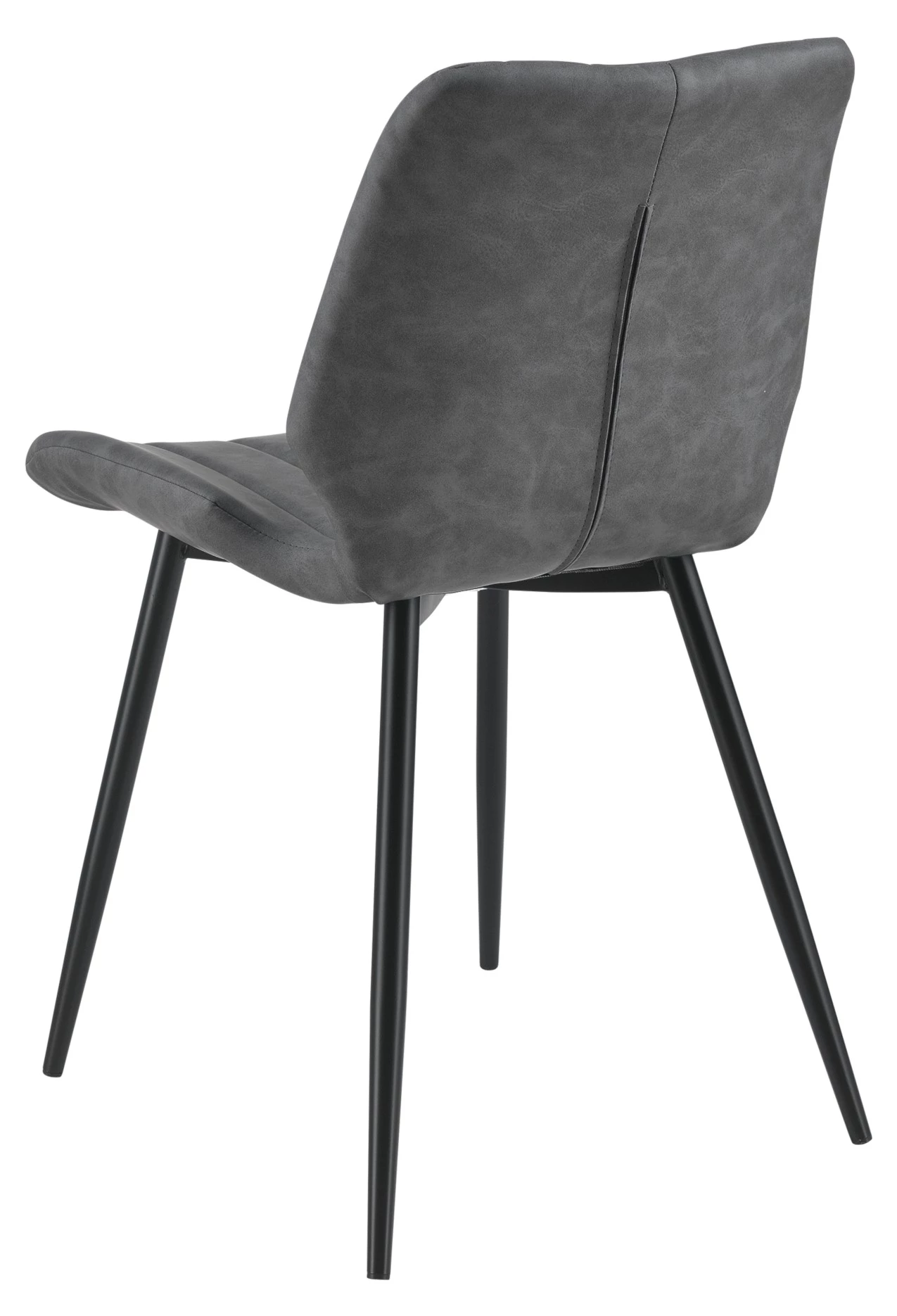 En.casa Esszimmerstuhl Mendoza 4er Set - Grau - Kunstleder 5 En.casa Esszimmerstuhl Mendoza 4er Set - Grau - Kunstleder – Bild 5