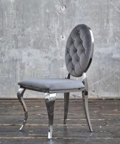 KAWOLA Esszimmerstuhl LINDA Velvet - Grau -Deutschland Stühle Verkaufs-Shop d2a5df8bb88141a5ba14c8896d777e9a