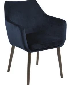 Ebuy24 Noel Esszimmerstuhl - Blau - Breite: 58 cm - Textil