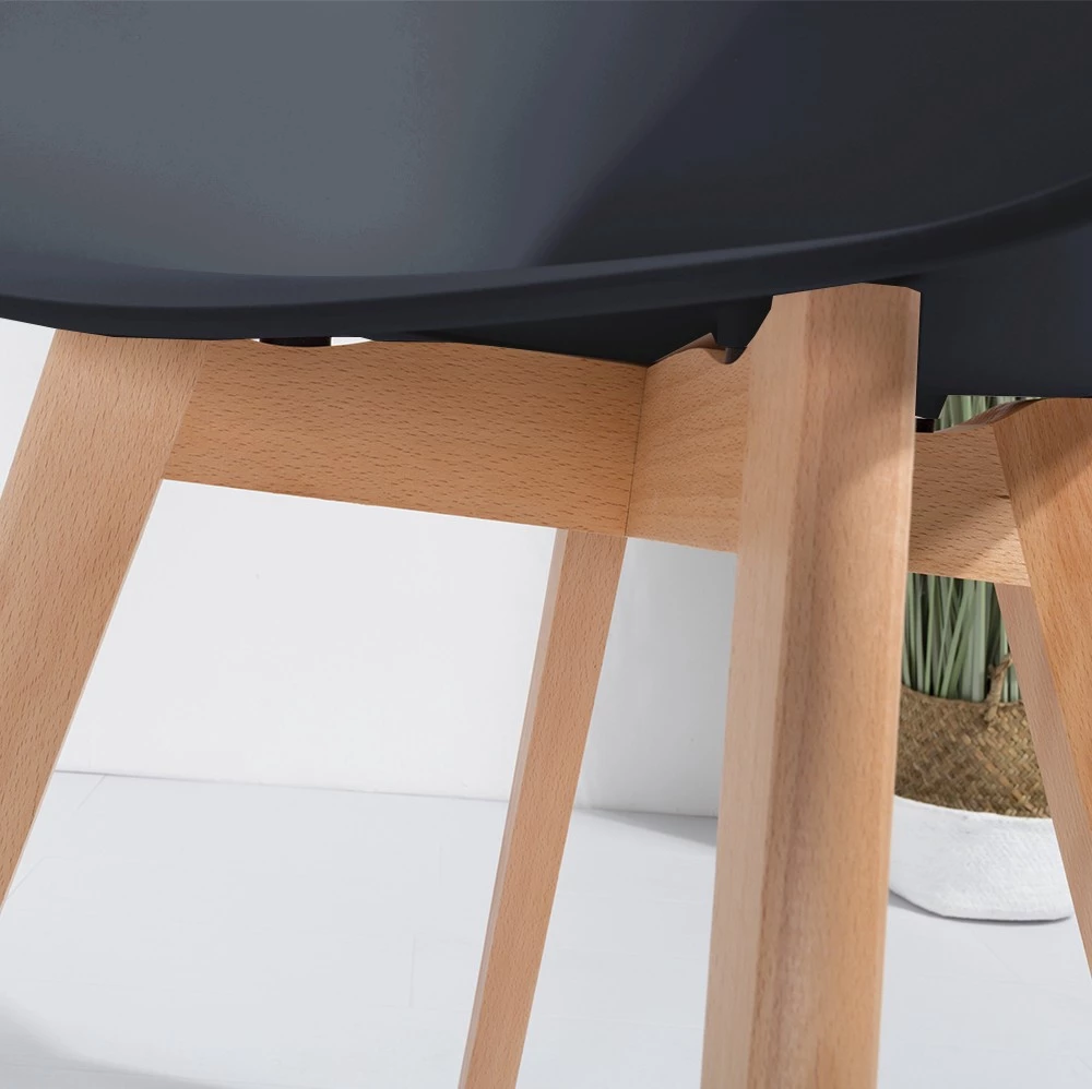 Nordlys Esszimmerstühle (4er Set) ALBORG - Schwarz 6 Nordlys Esszimmerstühle (4er Set) ALBORG - Schwarz – Bild 6