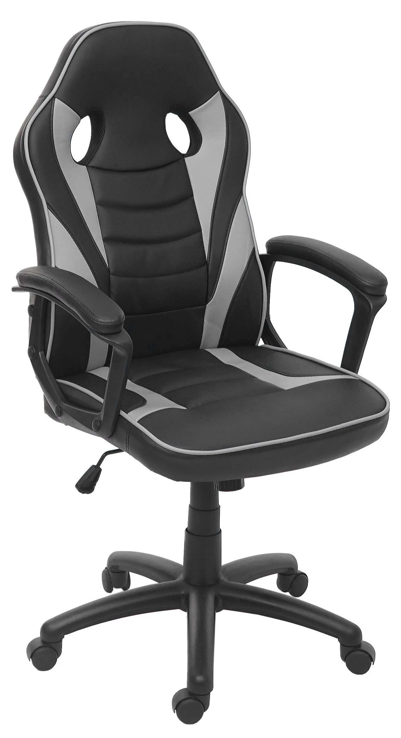 Bürostuhl HWC-F59 - Schwarz - Grau 1 Bürostuhl HWC-F59 - Schwarz - Grau