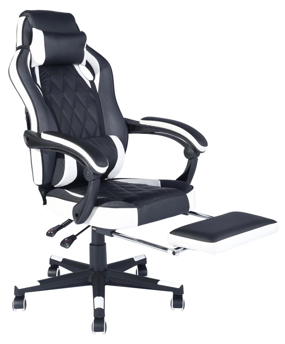 Urban Meuble Gaming-Stühle BURGENDY YKC - Schwarz - Weiß 1 Urban Meuble Gaming-Stühle BURGENDY YKC - Schwarz - Weiß