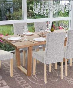 Esszimmerstuhl HWC-E58 (6er Set) - Grau - Braun - Textil -Deutschland Stühle Verkaufs-Shop db21c85b0ea445ce9ec5e07dffc0d746