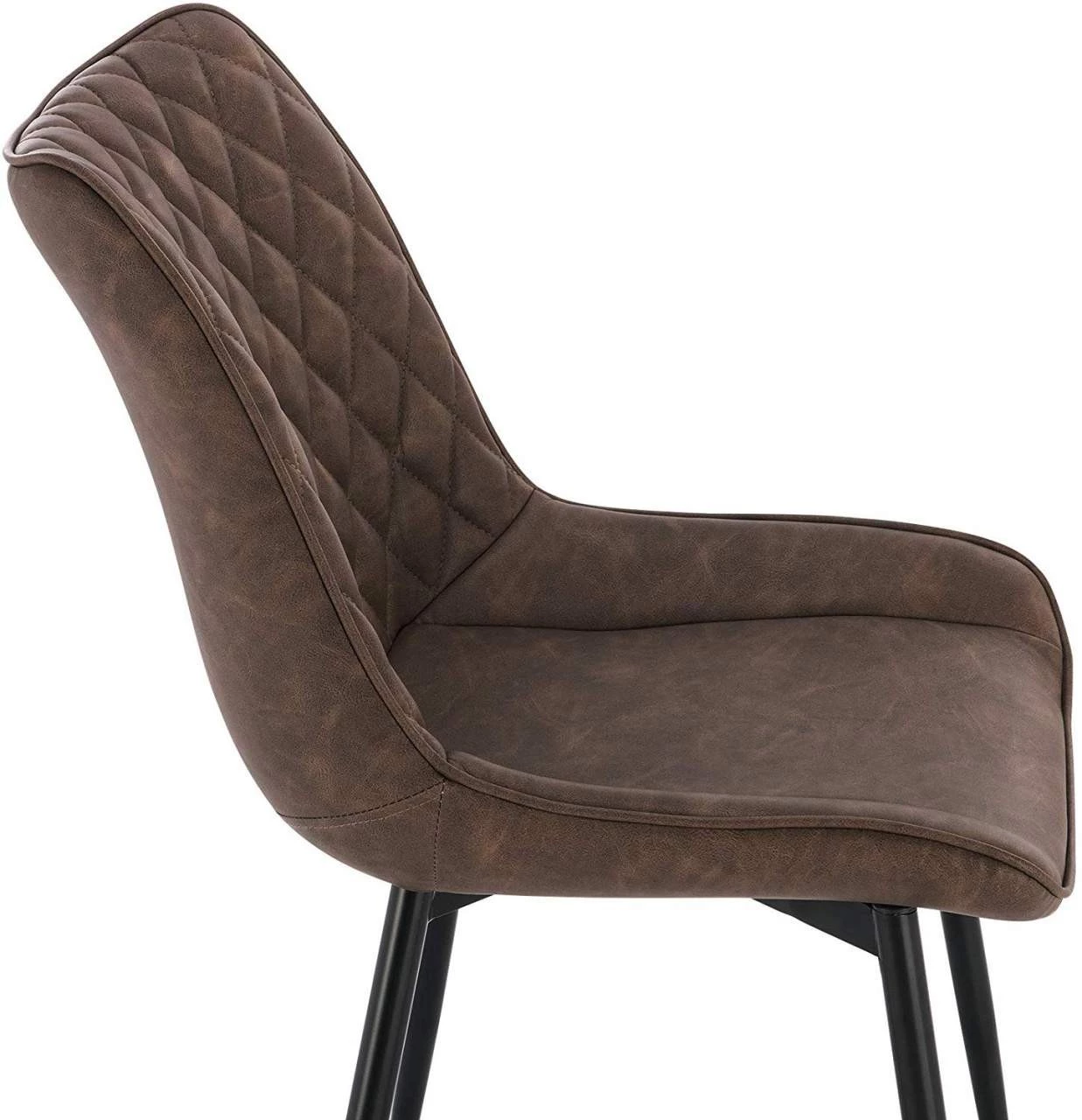 Woltu Esszimmerstuhl Katrin (2er Set) - Dunkelbraun 6 Woltu Esszimmerstuhl Katrin (2er Set) - Dunkelbraun – Bild 6