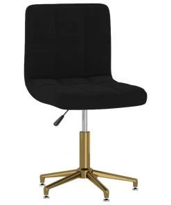 VidaXL Bürostuhl Drehbar Samt - Schwarz