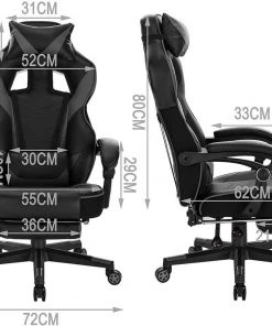 Woltu Gaming Stuhl Andreas - Schwarz - Grau 17 Woltu Gaming Stuhl Andreas - Schwarz - Grau -Deutschland Stühle Verkaufs-Shop dd2d6e0945984855af42af723324f7fb