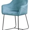 KAWOLA Esszimmerstuhl ZINA - KAWOLA Esszimmerstuhl ZINA Stoff blau