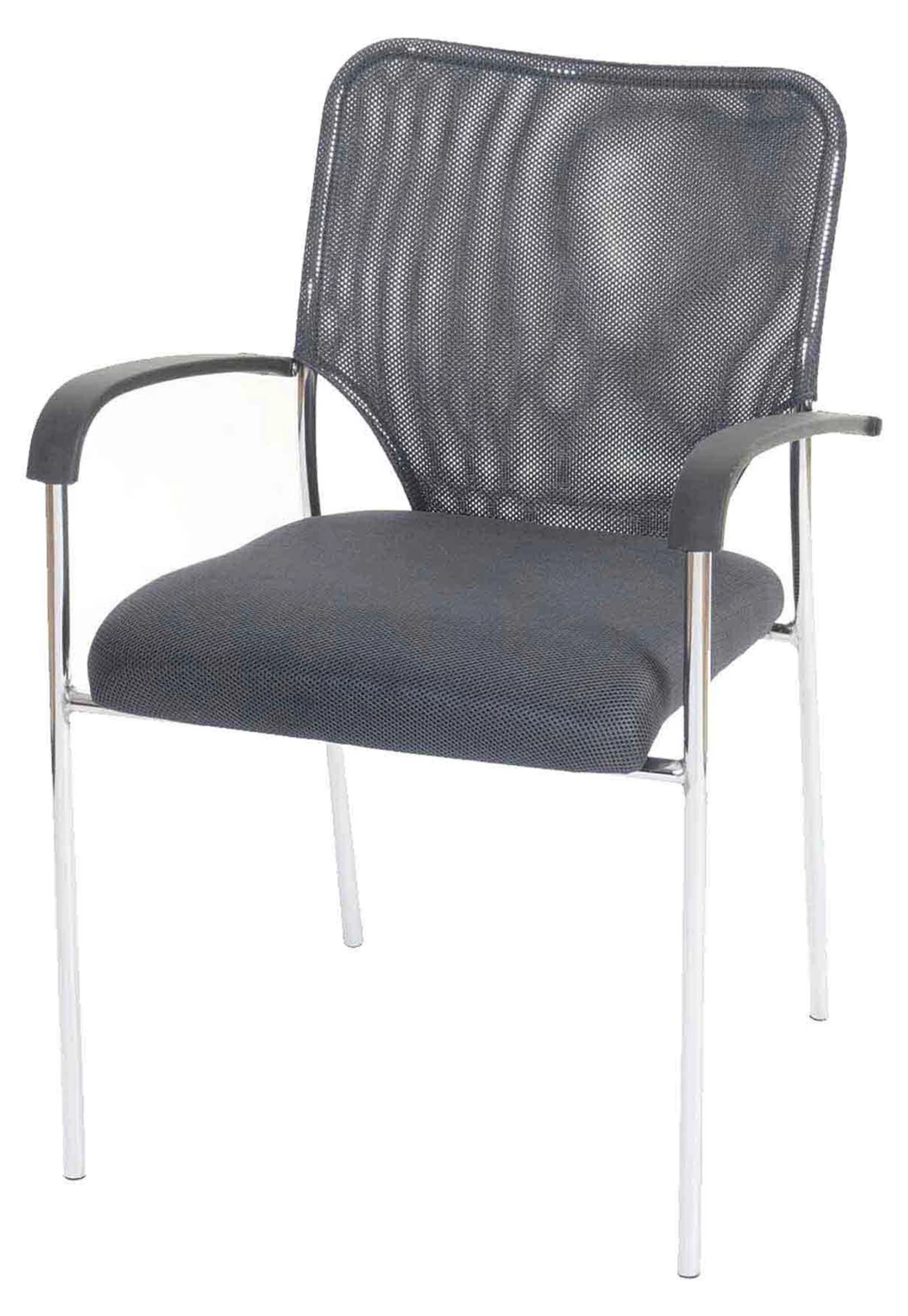 HWC Besucherstuhl Tulsa stapelbar (12er Set) - Grau 2 HWC Besucherstuhl Tulsa stapelbar (12er Set) - Grau – Bild 2