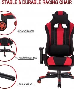 Woltu Gaming Stuhl Allen - Schwarz - Rot -Deutschland Stühle Verkaufs-Shop e2b5ece98f5347d391c7aaa0e341521d