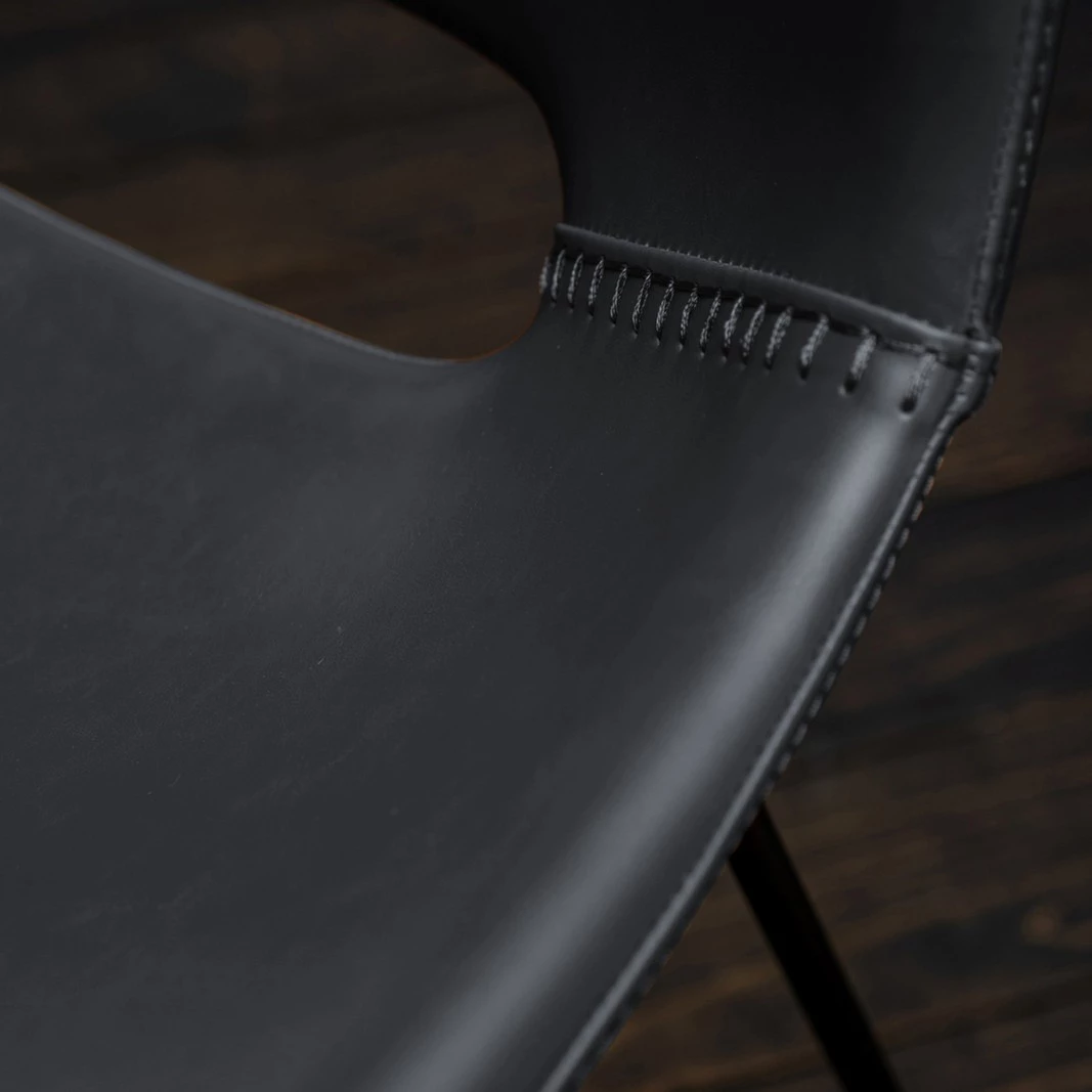 KAWOLA Stuhl ASCO Kunstleder - Schwarz 7 KAWOLA Stuhl ASCO Kunstleder - Schwarz – Bild 7