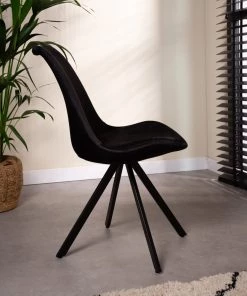 Dimehouse Jace Esszimmerstuhl Samt - Schwarz 9 Dimehouse Jace Esszimmerstuhl Samt - Schwarz -Deutschland Stühle Verkaufs-Shop e42eb998d6d1421bafd3075141c743b0