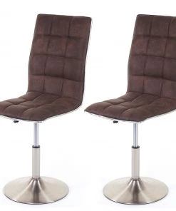 Esszimmerstuhl HWC-C41 (2er Set) - Braun