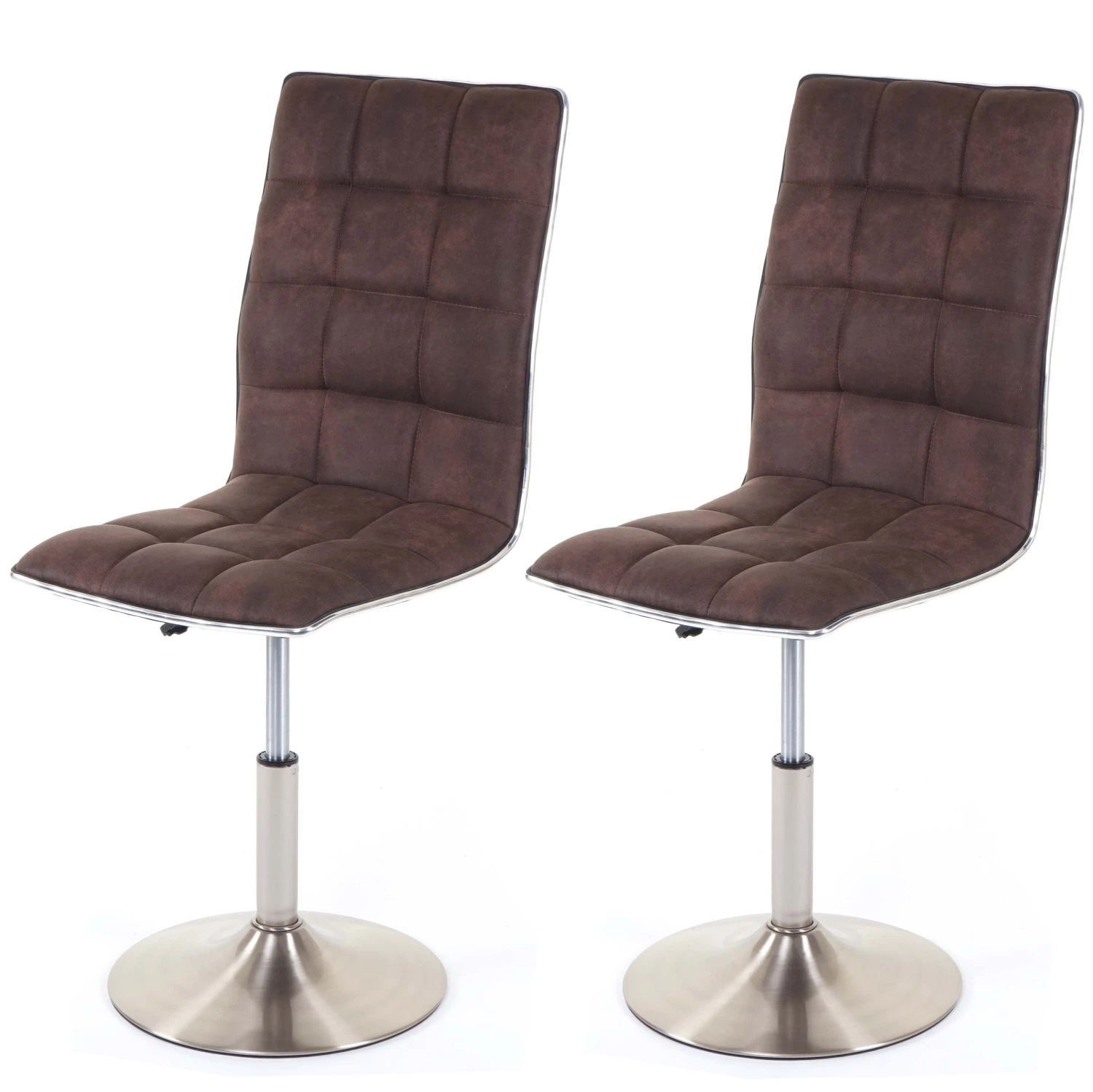 Esszimmerstuhl HWC-C41 (2er Set) - Braun 1 Esszimmerstuhl HWC-C41 (2er Set) - Braun