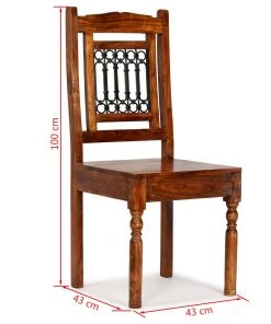 VidaXL Esszimmerstühle 4 Stk. Massivholz - vidaXL Esszimmerstühle 4 Stk. Massivholz mit Palisander-Finish -Deutschland Stühle Verkaufs-Shop e4fbd2ac358247d9bdb26c4de1336a21