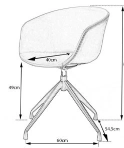KAWOLA Stuhl DANI drehbar Kunstleder - Grün -Deutschland Stühle Verkaufs-Shop e9d14c63e16d4934acb78b36b979c1e7