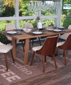 Esszimmerstuhl HWC-A75 (6er Set) - Walnuss Dekor - Beige - Kunstleder 9 Esszimmerstuhl HWC-A75 (6er Set) - Walnuss Dekor - Beige - Kunstleder -Deutschland Stühle Verkaufs-Shop eadef5a795f848fba6eb6e629d0a4ec5