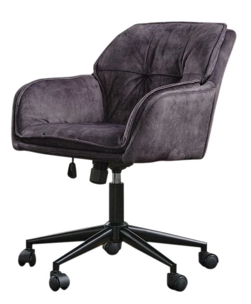 KAWOLA Bürostuhl Schreibtischstuhl TERRY Velvet - Anthrazit 1 KAWOLA Bürostuhl Schreibtischstuhl TERRY Velvet - Anthrazit