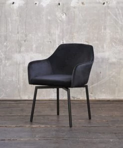 KAWOLA Stuhl Loui Sessel drehbar Velvet sw - Schwarz 10 KAWOLA Stuhl Loui Sessel drehbar Velvet sw - Schwarz -Deutschland Stühle Verkaufs-Shop ec7944ba79ad4407a0df3a27581cf495