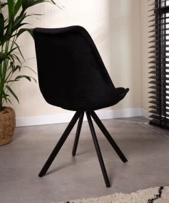 Dimehouse Jace Esszimmerstuhl Samt - Schwarz 10 Dimehouse Jace Esszimmerstuhl Samt - Schwarz -Deutschland Stühle Verkaufs-Shop eddbe942023344e98479e36408b92363
