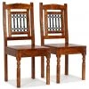 VidaXL Esszimmerstuhl - vidaXL Esszimmerstühle 2 Stk. Massivholz Palisander-Finish Klassisch