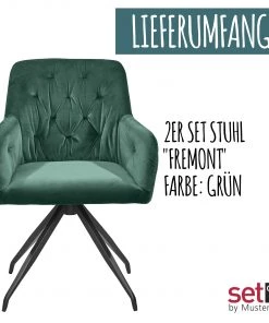 Set one by Musterring Drehstuhl Fremont (2er Set) - Grün 10 Set one by Musterring Drehstuhl Fremont (2er Set) - Grün -Deutschland Stühle Verkaufs-Shop eeb7ec54661b469c8c82120be8c44d5a