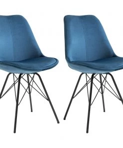IDIMEX Esszimmerstuhl EVEREST (2er-Set) - Blau