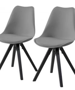 Mørteens Esszimmerstuhl Aledas - Grau - 2er Set
