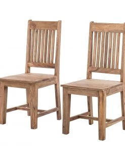 Wolf-Möbel Esszimmerstuhl Bombay I (2er-Set) - Sheesham massiv