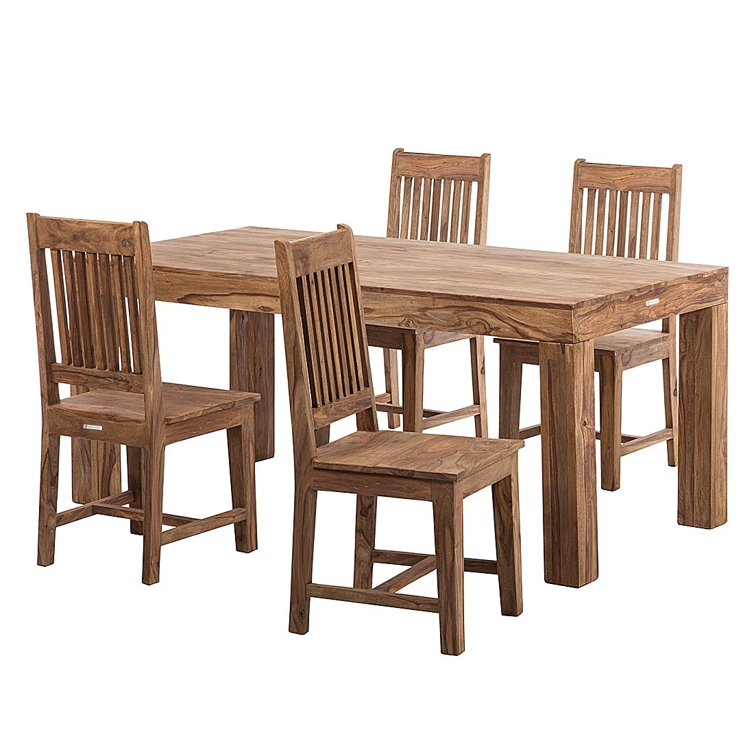 Wolf-Möbel Esszimmerstuhl Bombay I (2er-Set) - Sheesham massiv 2 Wolf-Möbel Esszimmerstuhl Bombay I (2er-Set) - Sheesham massiv – Bild 2