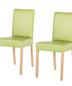Ars Natura Esszimmerstuhl Flen (2er-Set) - Lindgrün - Buche Hell