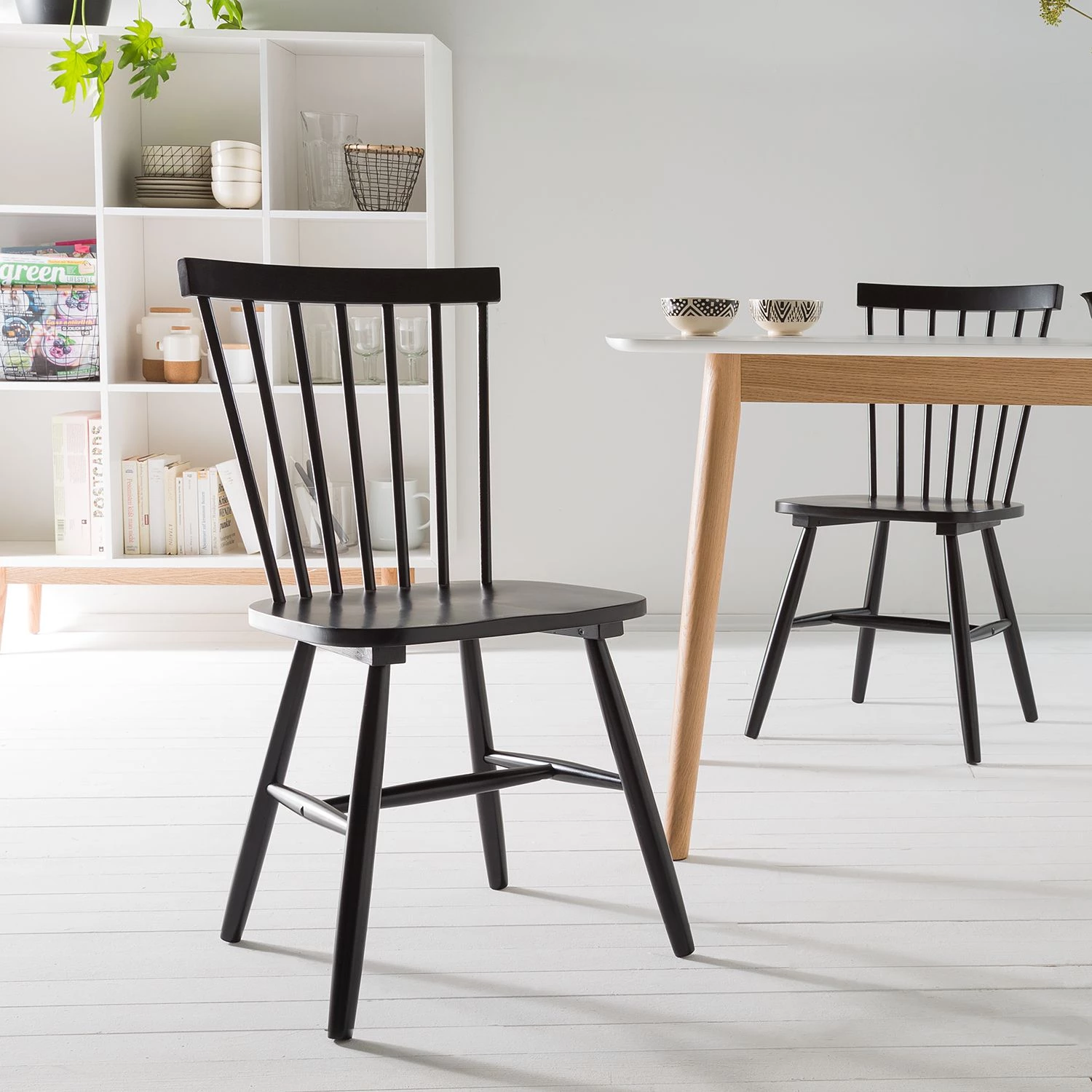 Mørteens Esszimmerstuhl Jalenas (2er-Set) - Schwarz 4 Mørteens Esszimmerstuhl Jalenas (2er-Set) - Schwarz – Bild 4