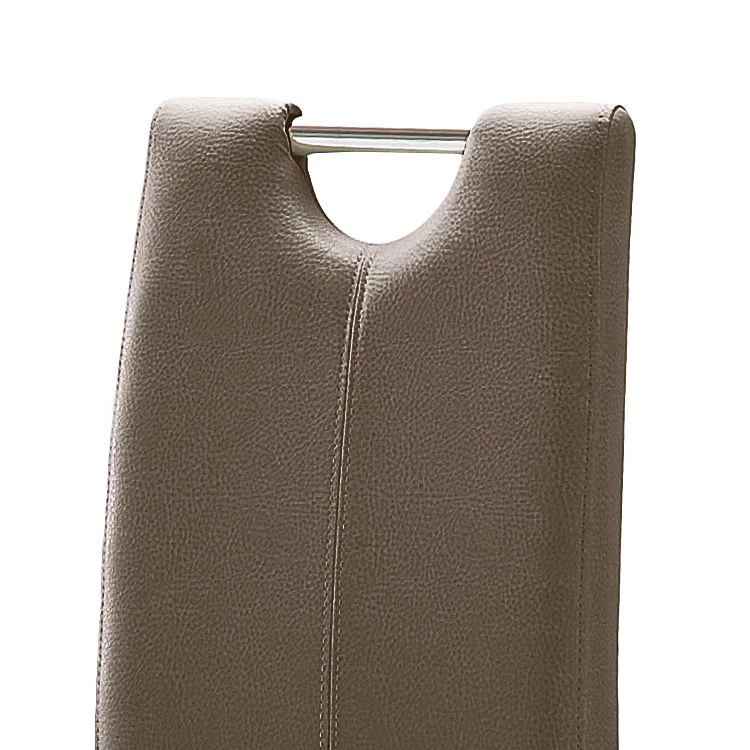 Ars Natura Esszimmerstuhl Lenya (2er-Set) - Kunstleder Cappuccino/Buche Dunkelbraun 2 Ars Natura Esszimmerstuhl Lenya (2er-Set) - Kunstleder Cappuccino/Buche Dunkelbraun – Bild 2