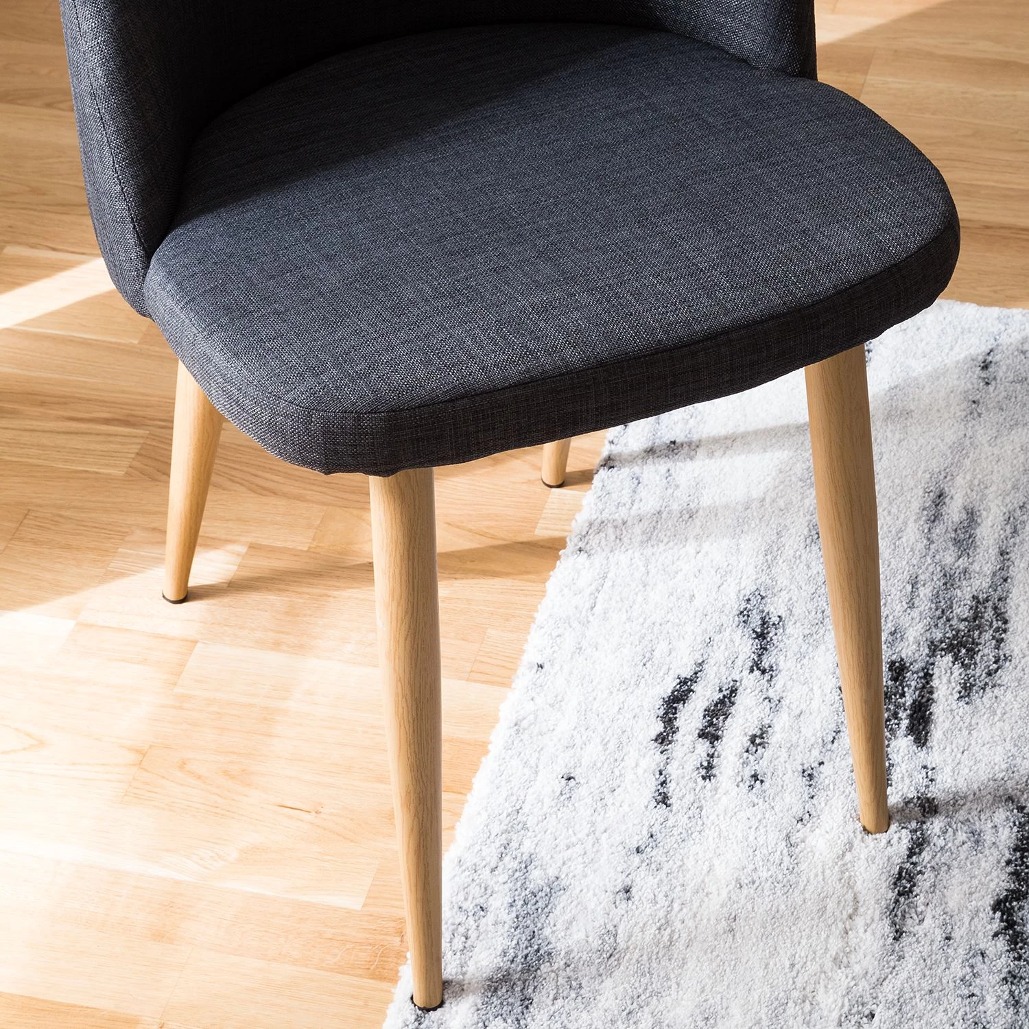 Mørteens Polsterstuhl Sangba (2er-Set) - Webstoff / Metall 9 Mørteens Polsterstuhl Sangba (2er-Set) - Webstoff / Metall – Bild 9