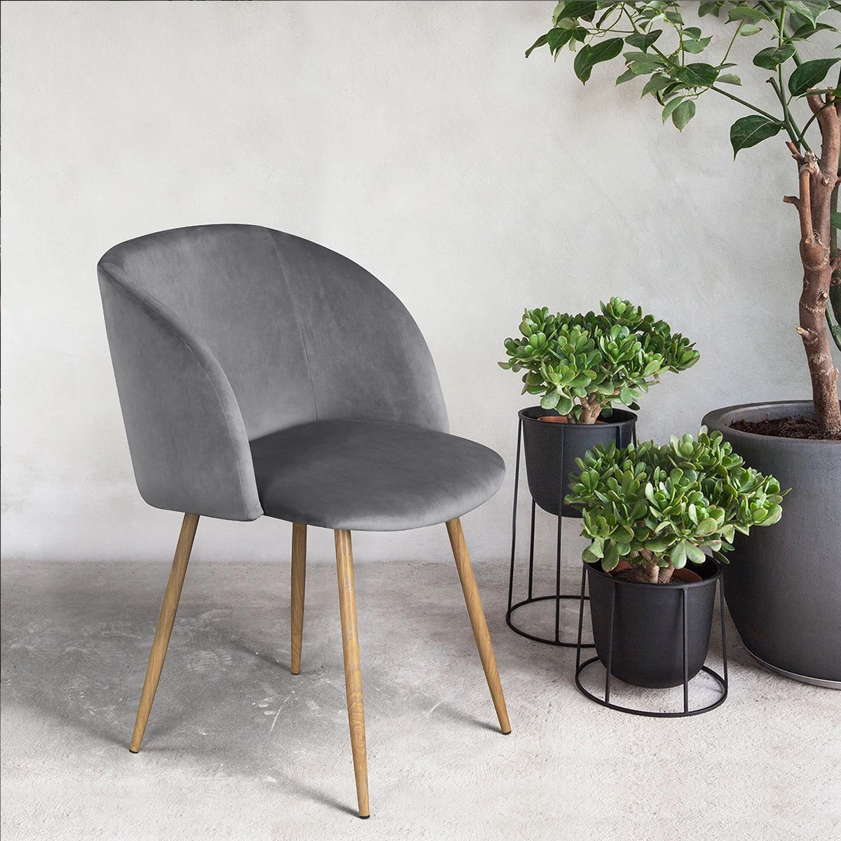 Urban Meuble Esszimmerstühle YNEZ GREY UK 2PCS 3 Urban Meuble Esszimmerstühle YNEZ GREY UK 2PCS – Bild 3